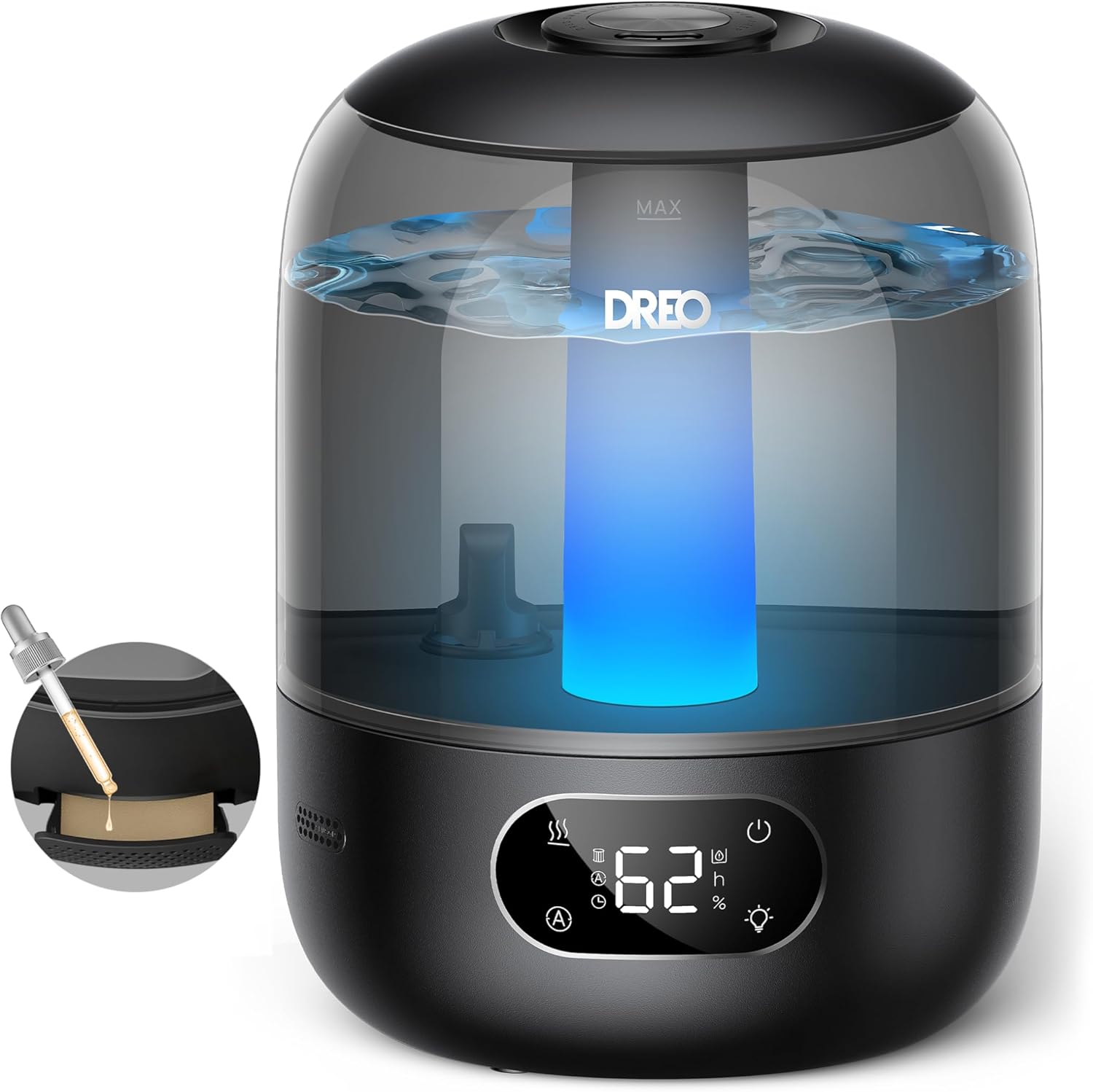 Dreo humidificador bebés sensor humedad app